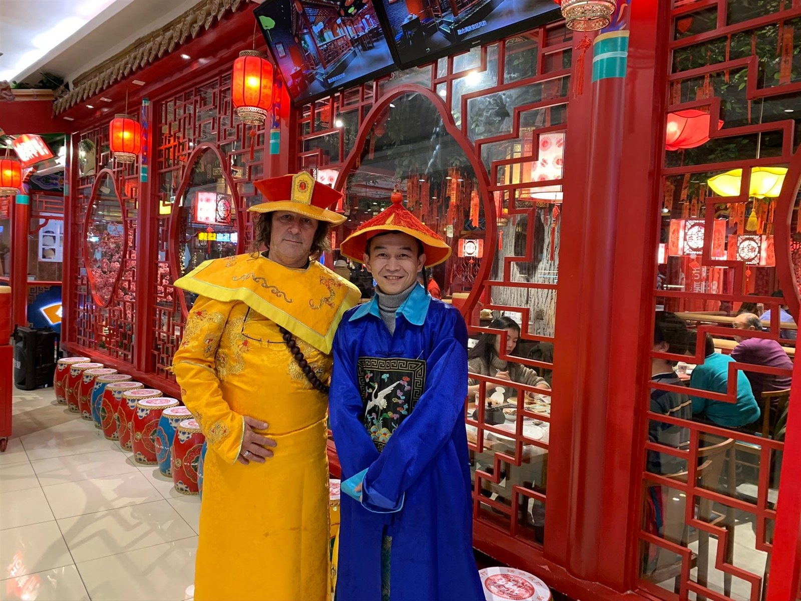 Pai Marcelo de Xangô durante un intercambio cultural en China